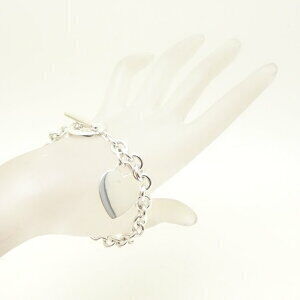 TIFFANY Heart Toggle Bracelet Silver